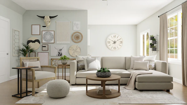 Detail of curated interior vignette